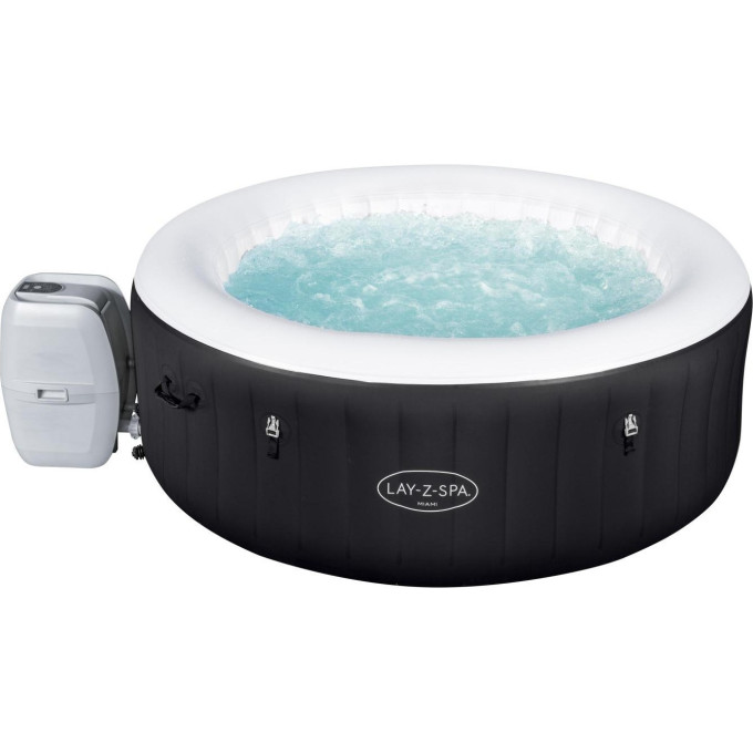 СПА-бассейн BESTWAY MIAMI AIRJET 132/180х66см 669л, круглый аэромассаж 60001 BW